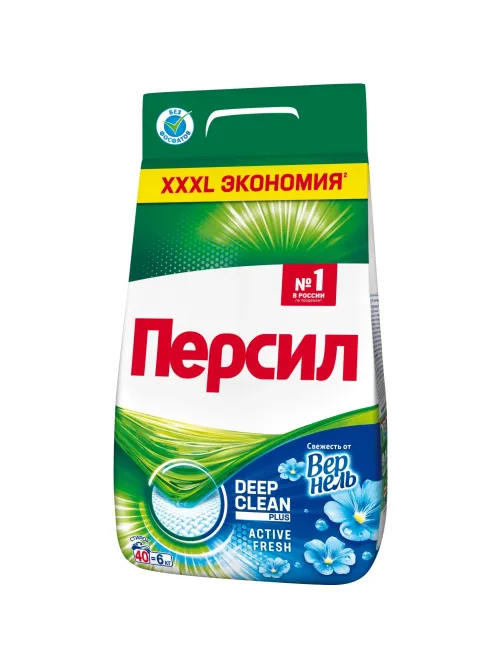 Порошок стиральный Персил Свежесть от Вернель для белого белья 6кг (40СТ)
