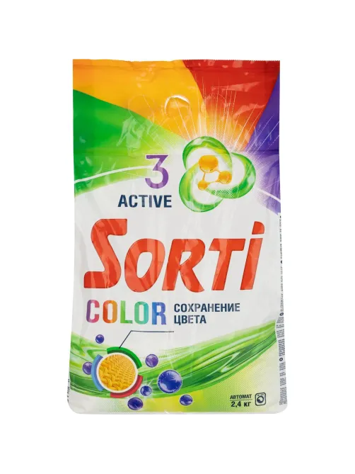 Порошок стиральный Sorti автомат Color 2,4 кг