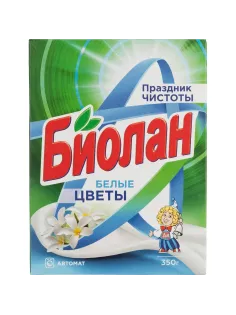 Порошок стиральный Биолан Белые цветы Автомат 350гр