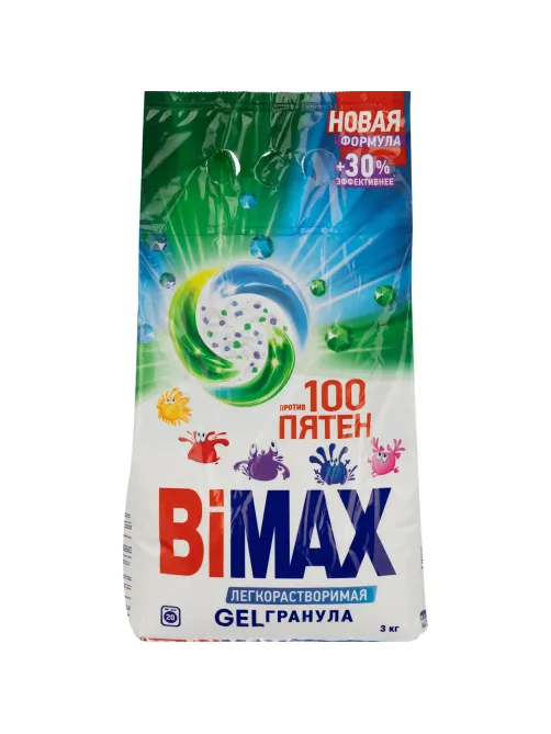 Порошок стиральный BiMax 100 пятен автомат 3 кг