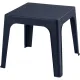 Стол PR_журнальный Decorona DeForma 595x595x495 мм графитовый шторм