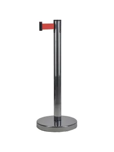 Стойка с лентой 3 метра TEH_BSLN-326333 CHROME RED