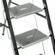 Стремянка  Jet Black 3 шир.ступ. с ковриком, сталь, Zalger, арт. 9910-3