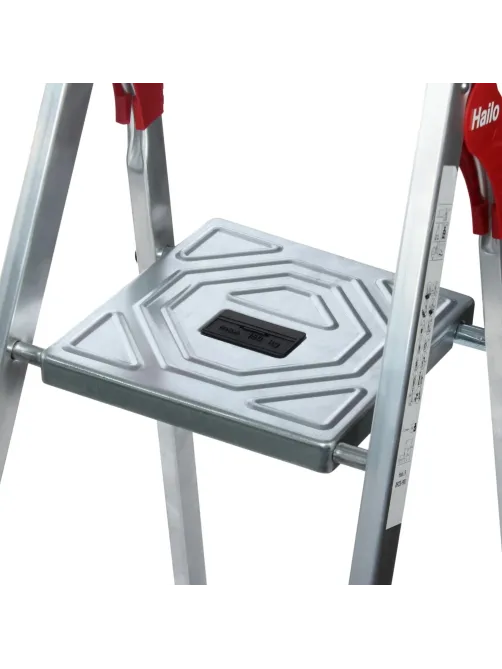 Стремянка HAILO L60 5 ступенек Н=280см с лотком, алюм (8160-507)