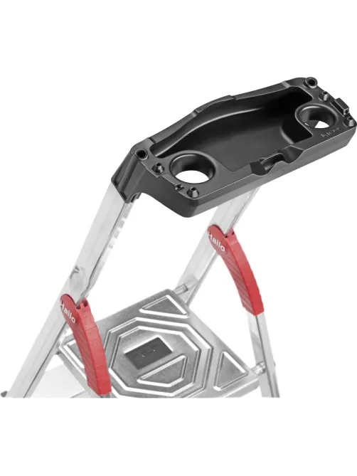Стремянка HAILO L60 5 ступенек Н=280см с лотком, алюм (8160-507)