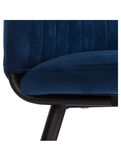 Стул Комус Мебель Fresno велюр, 50х55х93, Blue, (синий)