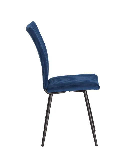 Стул Комус Мебель Fresno велюр, 50х55х93, Blue, (синий)