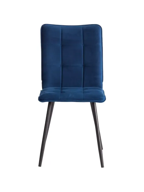 Стул Комус Мебель Flame велюр, 41х55х89, Blue (синий)