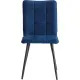 Стул Комус Мебель Flame велюр, 41х55х89, Blue (синий)