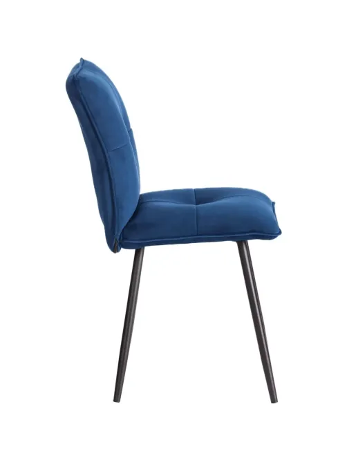 Стул Комус Мебель Flip велюр, 41х55х88, Blue (синий)