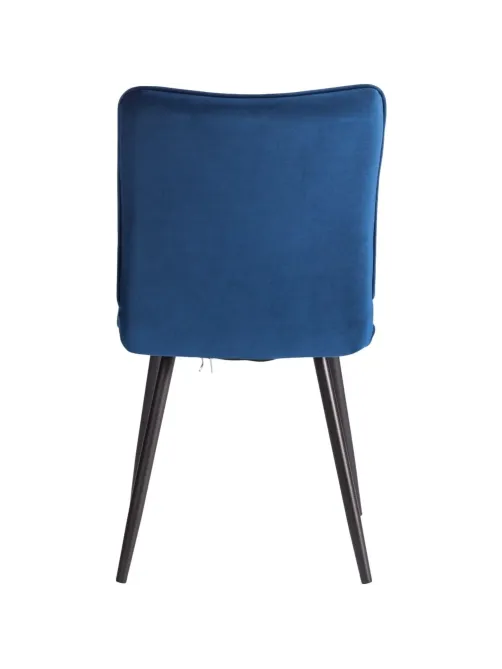 Стул Комус Мебель Flame велюр, 41х55х89, Blue (синий)