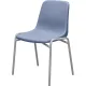 Стул GL_Комус Мебель Стрит RAL 9006, пластик RAL 5014 (голубой)