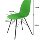 Стул обеденный EL_Sheffilton SHT-ST29/SHT-S37 пл.зел/мет.черн муарт RAL6018