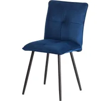 Стул Комус Мебель Flip велюр, 41х55х88, Blue (синий)