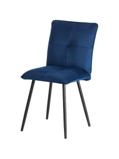 Стул Комус Мебель Flip велюр, 41х55х88, Blue (синий)