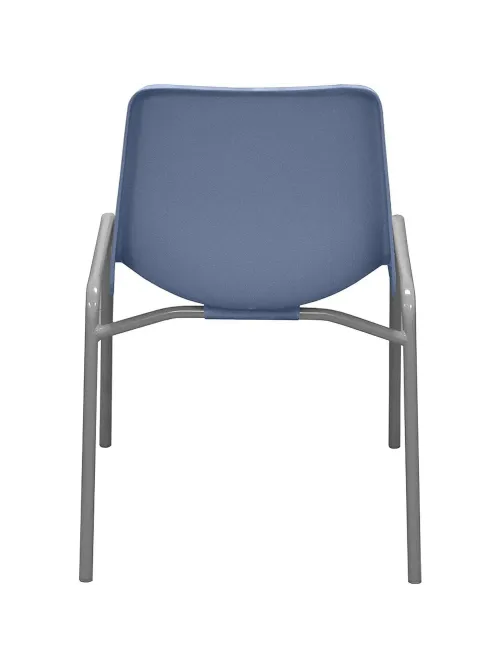 Стул GL_Комус Мебель Стрит RAL 9006, пластик RAL 5014 (голубой)