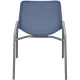 Стул GL_Комус Мебель Стрит RAL 9006, пластик RAL 5014 (голубой)