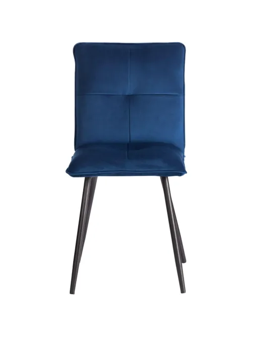 Стул Комус Мебель Flip велюр, 41х55х88, Blue (синий)