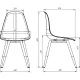 Стул Комус EAMES PLAST HN BLACK (BOX-4) (KM) RU K01 белый/черный