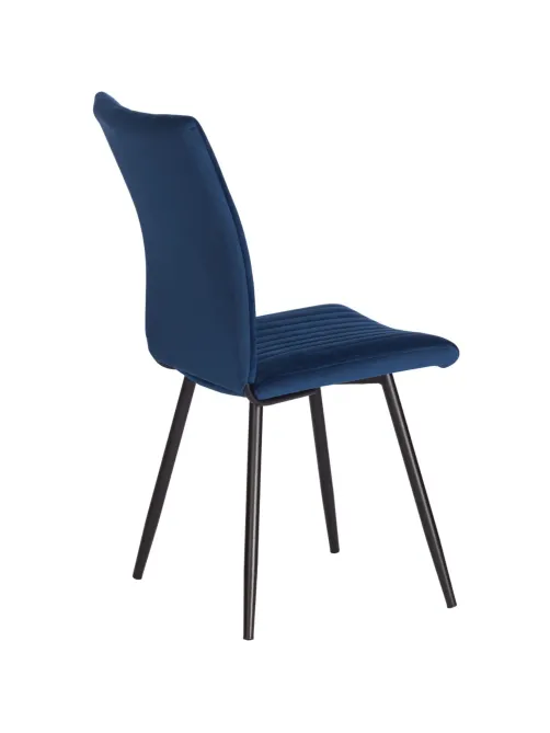 Стул Комус Мебель Fresno велюр, 50х55х93, Blue, (синий)