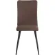 Стул Комус Мебель FABBI ткань рогожка, 45х55х93, коричневый/черный