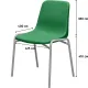 Стул GL_Комус Мебель Стрит RAL 9006, (пластик зеленый)