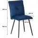 Стул Комус Мебель Flip велюр, 41х55х88, Blue (синий)