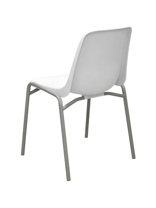 Стул GL_Комус Мебель СтритRAL9006,пластRAL9003(бел)                       