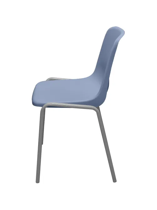 Стул GL_Комус Мебель Стрит RAL 9006, пластик RAL 5014 (голубой)