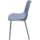 Стул GL_Комус Мебель Стрит RAL 9006, пластик RAL 5014 (голубой)