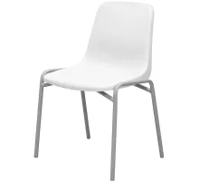 Стул GL_Комус Мебель СтритRAL9006,пластRAL9003(бел)                       