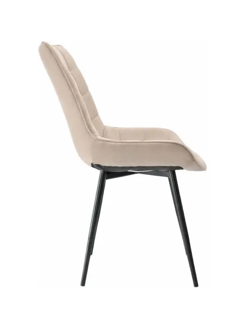 Стул обеденный Феликс, бежевый (ткань, металл)