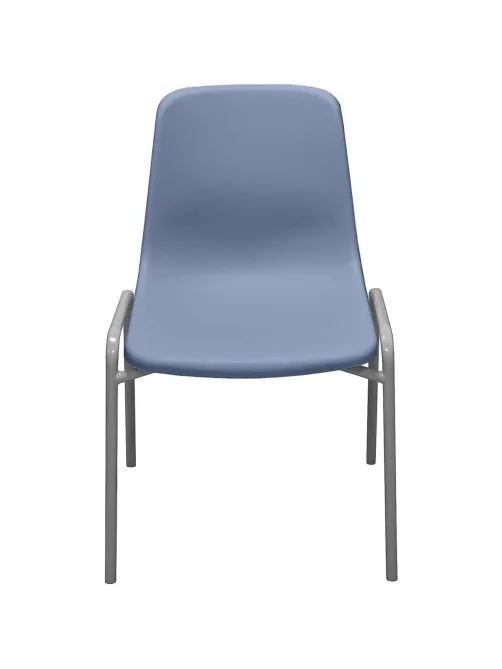 Стул GL_Комус Мебель Стрит RAL 9006, пластик RAL 5014 (голубой)