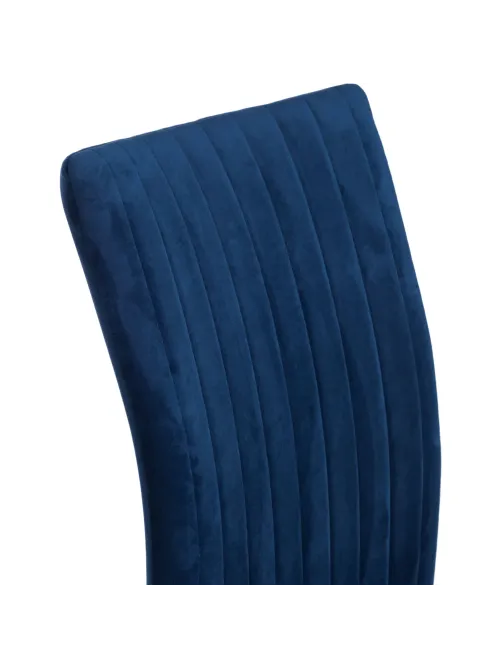 Стул Комус Мебель Fresno велюр, 50х55х93, Blue, (синий)