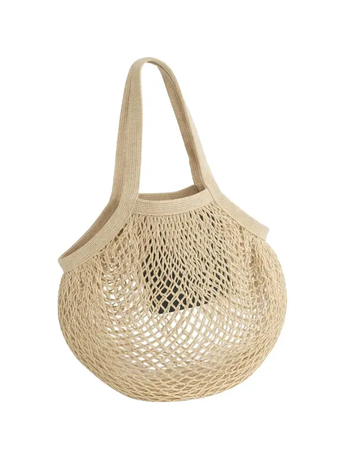 Сумка для покупок авоська Сетка для шопинга Mesh, натуральный/черный/937309