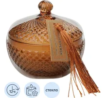Свеча ароматическая MANGO & PEACH в стекле, Д90 Ш90 В80, YJC-14