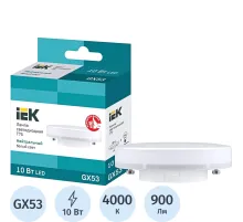 Лампа светодиодная IEK ECO T75 LLE-T80-10-230-40-GX53 10Вт 230В 4000К GX53