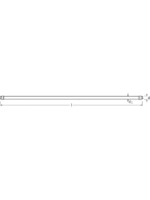 Лампа светодиодная OSRAM ST8B-0.6M 9W/830 230VAC DE 4058075377462