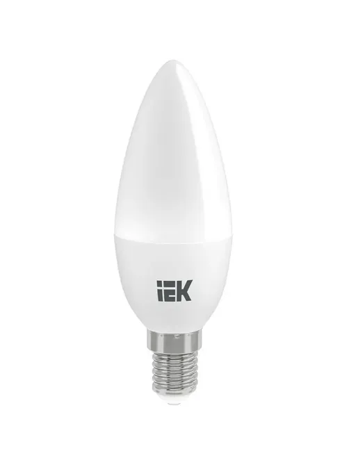 Лампа светодиодная Eco 7Вт C35 свеча 4000К E14 IEK LLE-C35-7-230-40-E14