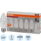 Лампа светодиодная OSRAM LVCLB60 7SW/840 230V E27 5шт/уп (4058075578043)