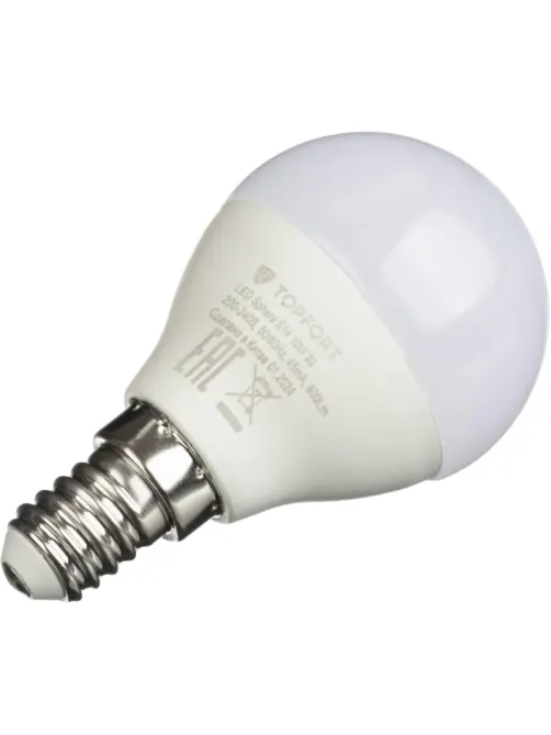 Лампа светодиодная Topfort E14 10W 3000K шар