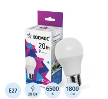 Лампа светодиодная КОСМОС LkecLED20wA60E2765 А60 20W Е27 6500K