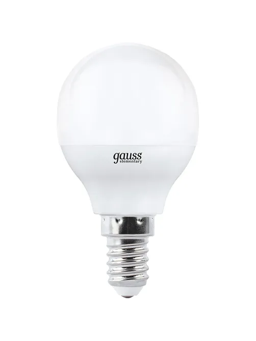 Лампа светодиодная Gauss LED Elementary Шар 6Вт E14 4100K (53126)