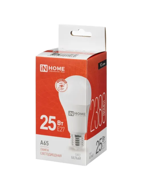 Лампа светодиодная LED-A65-VC 25Вт 230В Е27 4000К IN HOME