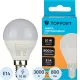 Лампа светодиодная Topfort E14 10W 3000K шар