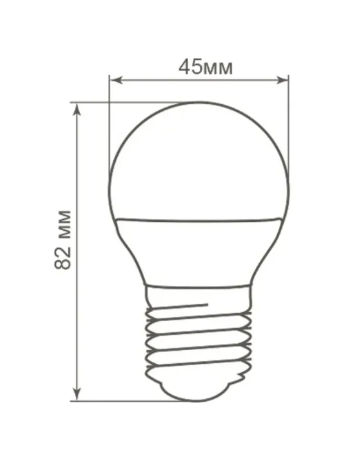 Лампа светодиодная Feron LB-38 Шарик E27 5W 175-265V 4000K(25405)