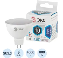 Лампа светодиодная ЭРА STD LED MR16-10W-840-GU5.3 GU5.3 10Вт нейтрал. свет