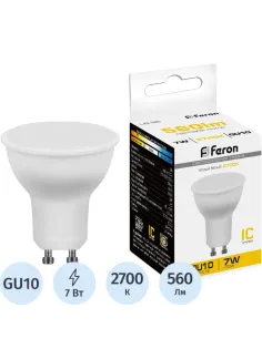 Лампа светодиодная Feron LB-26 GU10 7W 175-265V 2700K(25289)