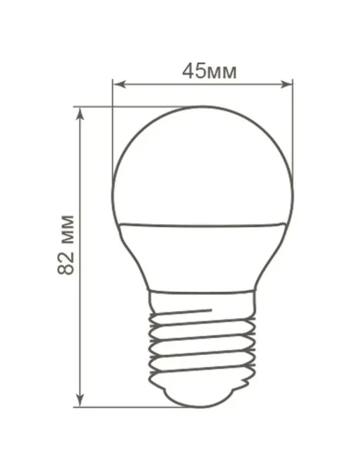 Лампа светодиодная Feron LB-38 Шарик E27 5W 175-265V 2700K(25404)