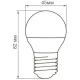 Лампа светодиодная Feron LB-38 Шарик E27 5W 175-265V 2700K(25404)